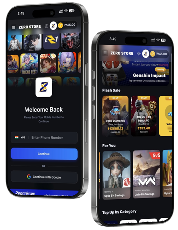 Zero Store App on Phones